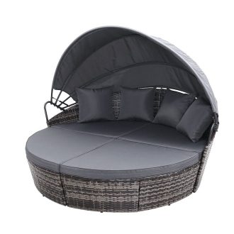 Sun Lounger with Canopy