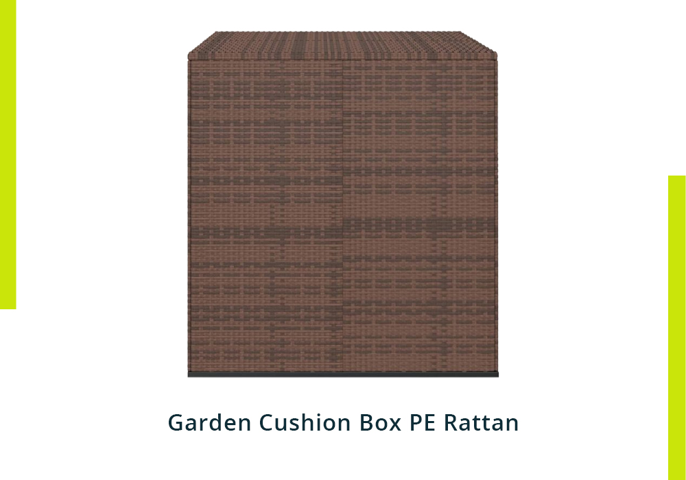 Garden Cushion Box PE Rattan