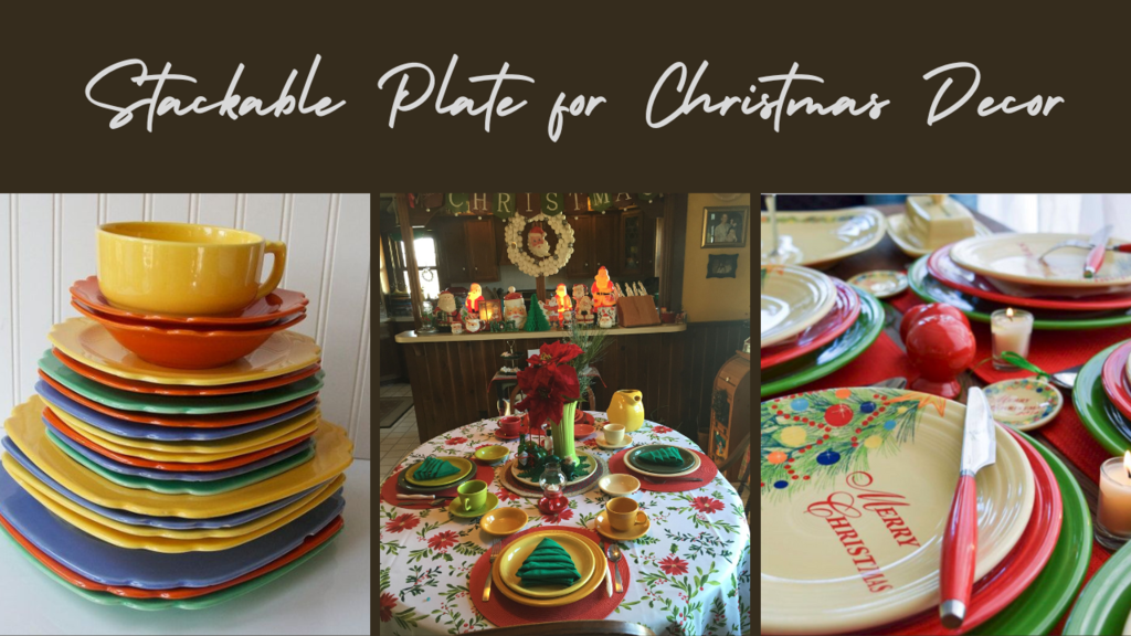 Stackable Plate for christmas decor