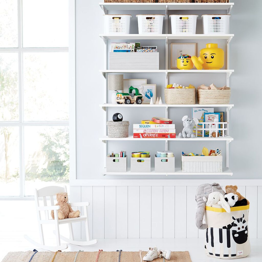 Crate Shelves for Kids' Room Storage