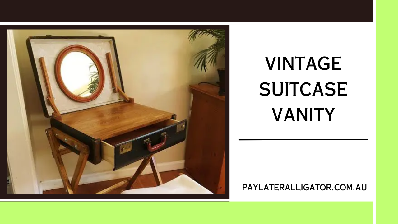Vintage Suitcase Vanity