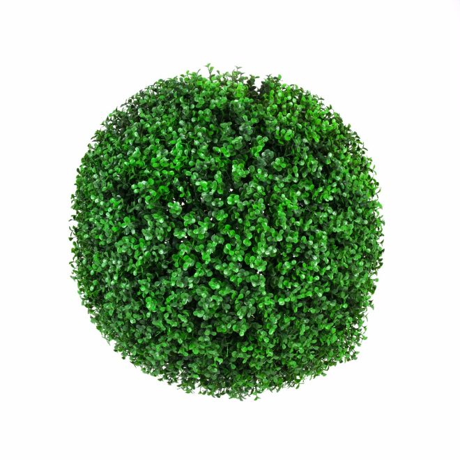 Large Green Leaf Buxus ‘Faulkner’ Topiary Ball 48cm UV Stabilised