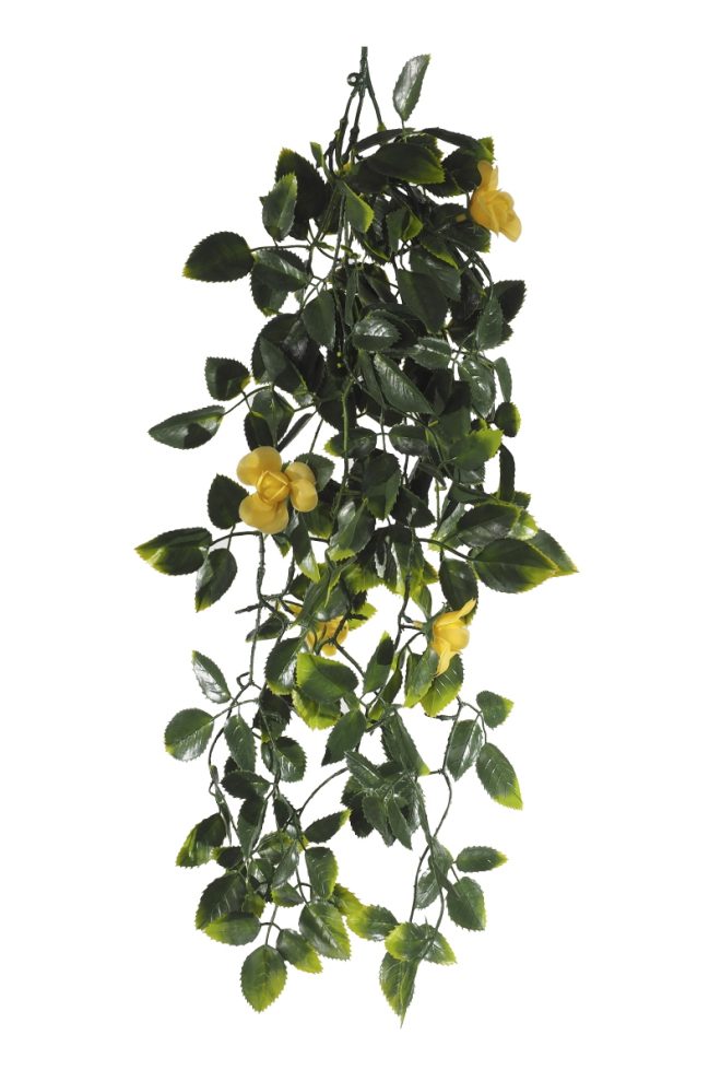 Mixed Hanging Foliage UV 60cm – Yellow Flower