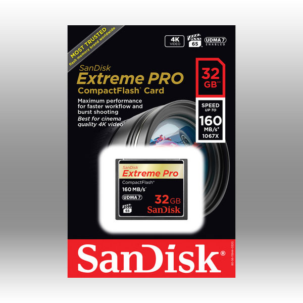 SanDisk Extreme Pro CFXP CompactFlash 160MB/s (SDCFXPS) – 32GB