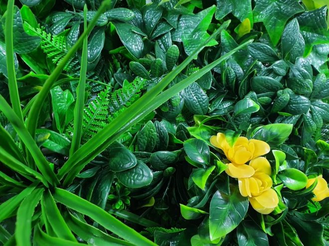 Vertical Garden / Green Wall UV Resistant Sample – Yellow Rose