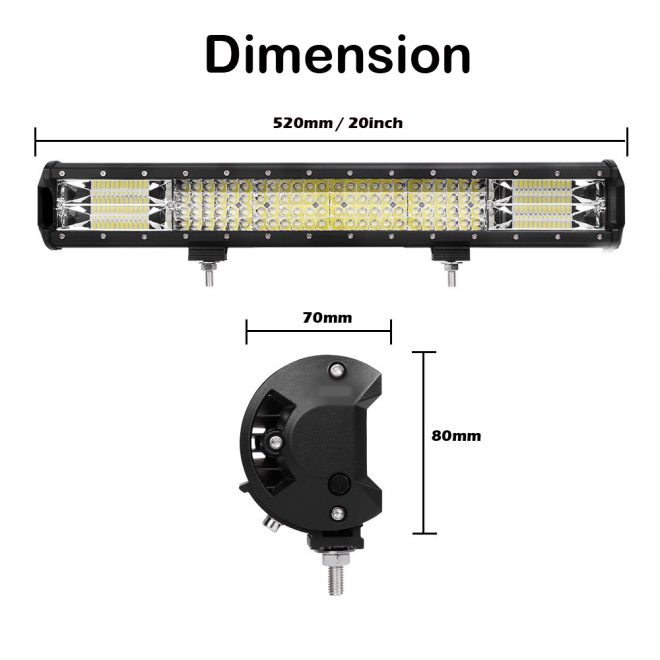 Philips LED Light Bar Quad Row Combo Beam 4×4 Work Driving Lamp 4wd – 20inch