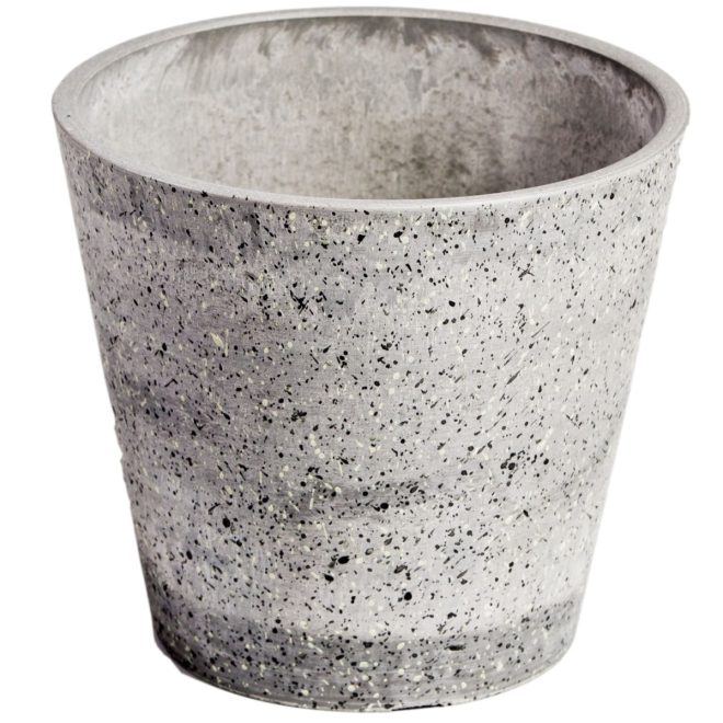 Imitation Stone Pot – 20 cm, Grey