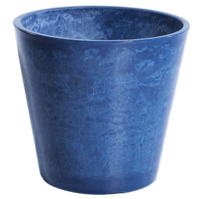 Garden Pot 25cm – Glossy Blue