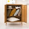 ArtissIn Buffet Sideboard Locker Metal Storage Cabinet – SWEETHEART – Yellow