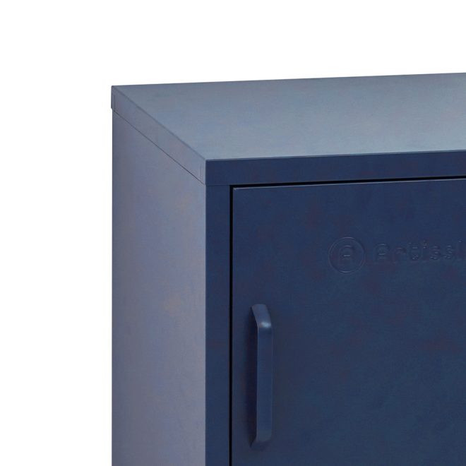 ArtissIn Metal Locker Storage Shelf Filing Cabinet Cupboard Bedside Table – Blue