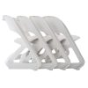 ArtissIn Set of 4 Dining Chairs Office Cafe Lounge Seat Stackable Plastic Leisure Chairs – White