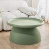 ArtissIn Coffee Table Mushroom Nordic Round Large Side Table 70CM – 70×35 cm, Green