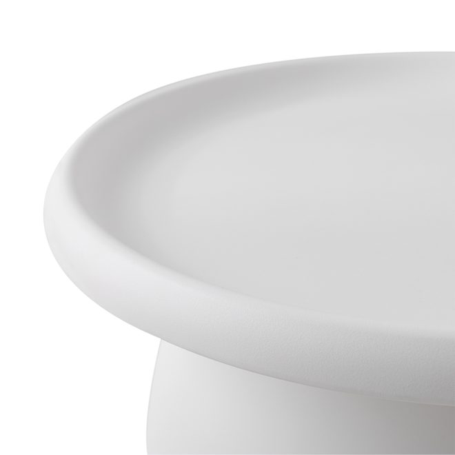 ArtissIn Coffee Table Mushroom Nordic Round Large Side Table 70CM – 70×35 cm, White