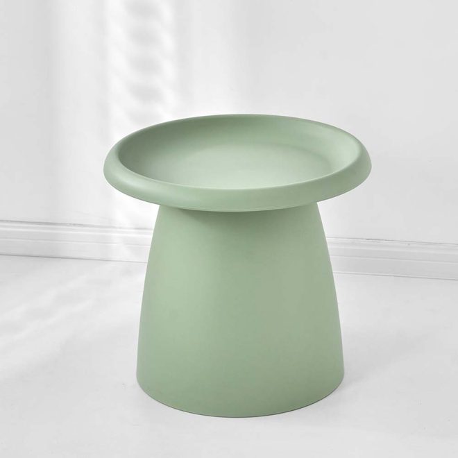 ArtissIn Coffee Table Mushroom Nordic Round Large Side Table 70CM – 50×45 cm, Green