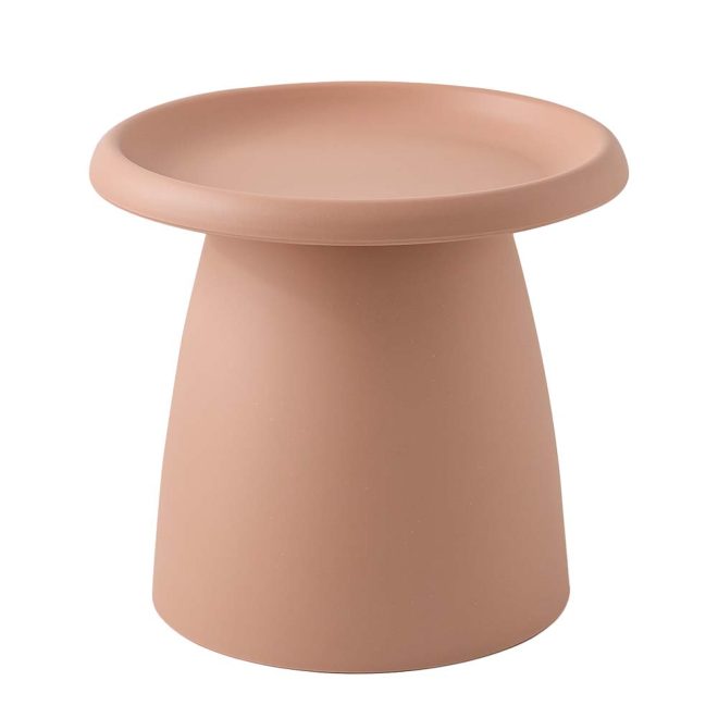 ArtissIn Coffee Table Mushroom Nordic Round Large Side Table 70CM – 50×45 cm, Grey