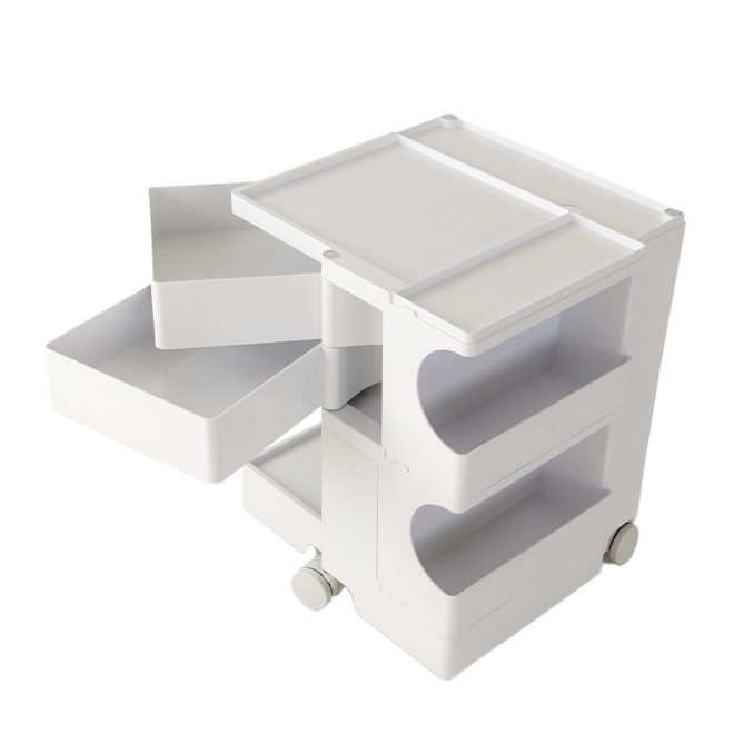 ArtissIn Replica Boby Trolley Storage 3 Tier Drawer Cart Shelf Mobile – White