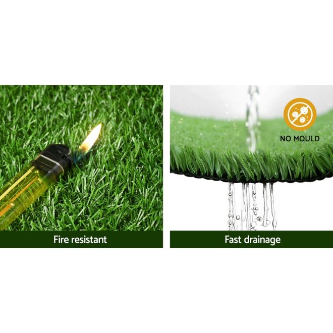 Primeturf Artificial Grass Synthetic Fake Turf Plants Plastic Lawn Olive