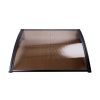 Instahut Window Door Awning Door Canopy Outdoor Patio Sun Shield DIY – 1.5×4 m, Brown and Black