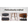 Artiss PU Leather Circular Footrest Bar Stools – Black – 4
