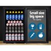 Devanti Bar Fridge Glass Door Mini Freezer Fridges Countertop Beverage Commercial – 115 L