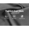 Artiss Issa Bed Frame Fabric Gas Lift Storage – QUEEN, Grey