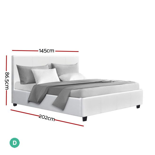 Artiss Neo Bed Frame Fabric – DOUBLE, White