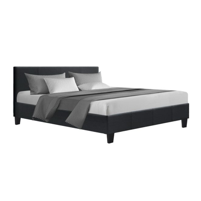 Artiss Neo Bed Frame Fabric – QUEEN, Charcoal