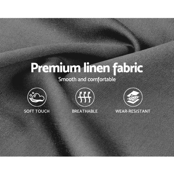Artiss Nino Bed Frame Fabric – KING SINGLE, Grey