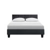 Artiss Tino Bed Frame Fabric – DOUBLE, Charcoal