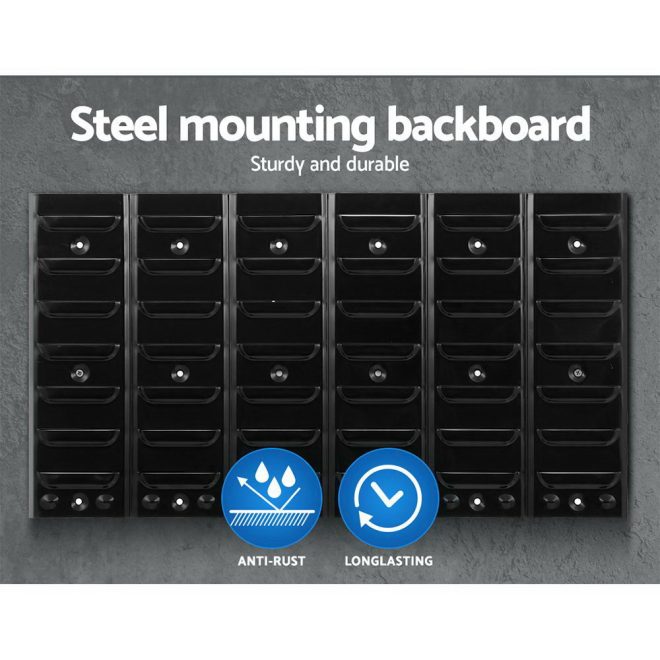 Wall Mounted Rack Storage Tools Steel Board Organiser Work Bench Garage
