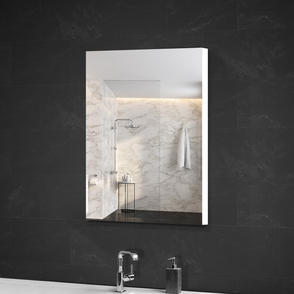 Cefito Bathroom Vanity Mirror with Storage Cavinet – White