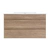 Cefito 900mm Bathroom Vanity Cabinet Basin Unit Sink Storage Wall Mounted – Oak and White