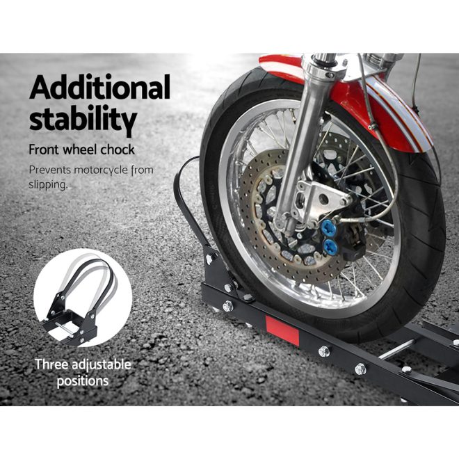Motorcycle Motorbike Carrier Rack 2″ Towbar Arm Rack Dirt Bike Ramp Steel