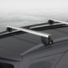 Universal Car Roof Rack Cross Bars Aluminium Adjustable  Car 90kgs load Carrier – 124x5x10.8 cm, Silver