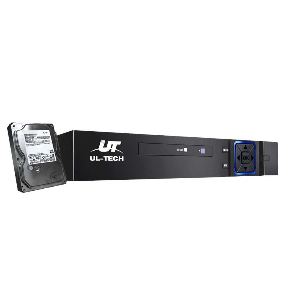 UL-TECH 5 IN 1 4CH DVR Video Recorder CCTV Security System HDMI 1080P – 4 TB