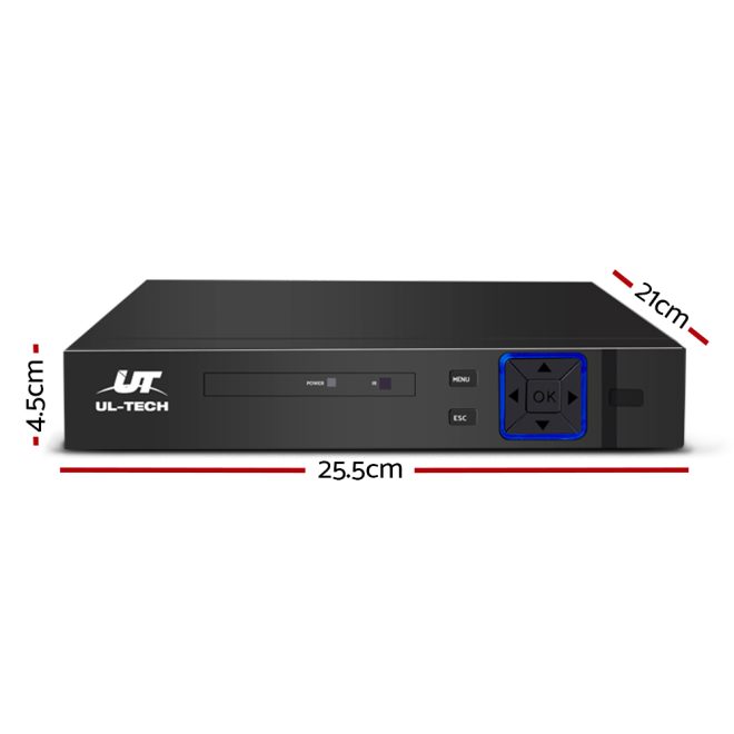 UL Tech 8 Channel CCTV Security Video Recorder – Not Included