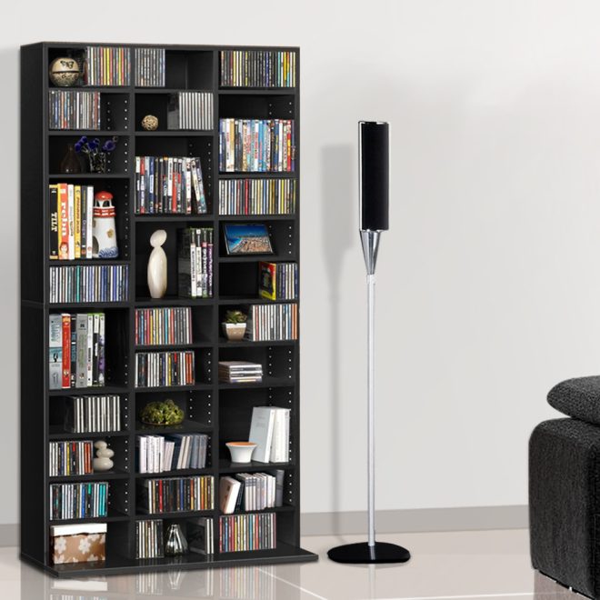 Artiss Adjustable Book Storage Shelf Rack Unit – Black