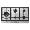 Devanti Gas Cooktop 90cm 5 Burner Stove Hob Cooker Kitchen NG LPG – Steel