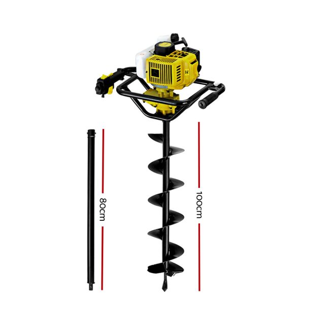 Giantz 92CC Petrol Post Hole Digger Auger Drill Borer Fence Earth Power – AUG200