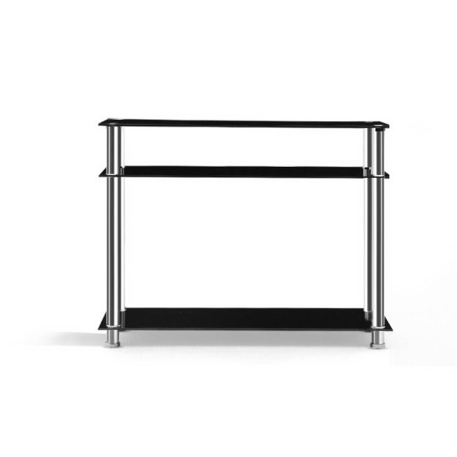Entry Hall Console Table – Black & Silver
