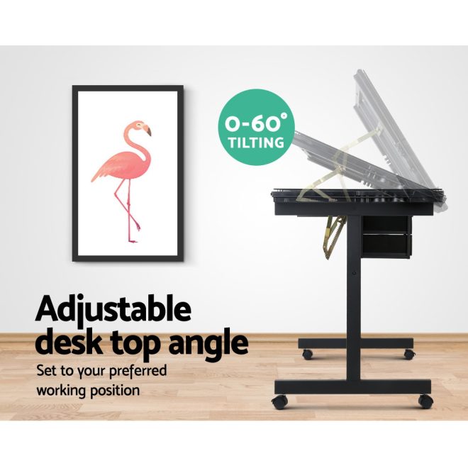 Adjustable Drawing Desk – Black and Grey