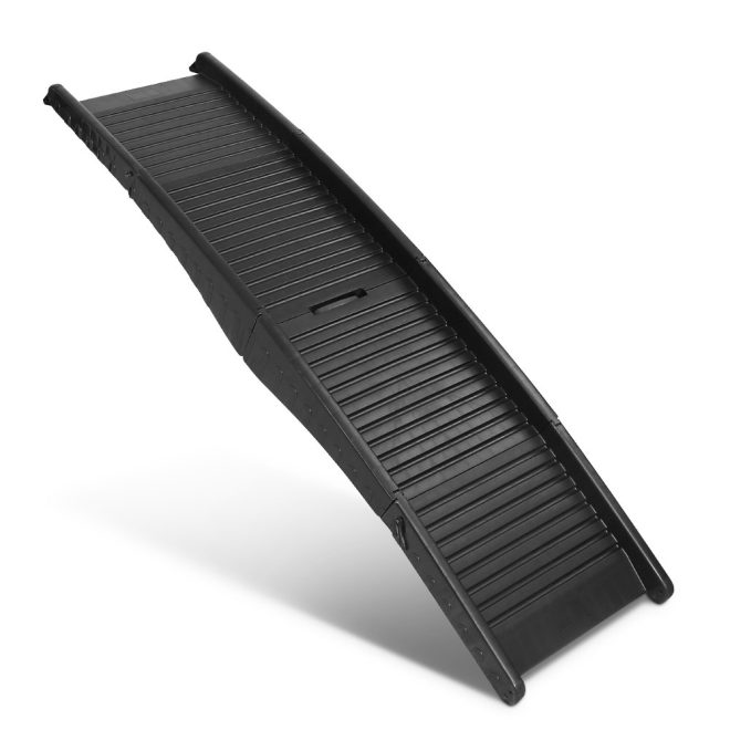 Portable Folding Pet Ramp for Cars – Black