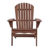 Gardeon Outdoor Furniture Beach Chair Wooden Adirondack Patio Lounge Garden – Brown