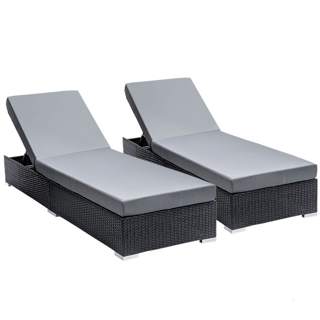 Gardeon Sun Lounge Outdoor Furniture Day Bed Wicker Rattan Garden Sofa – 2