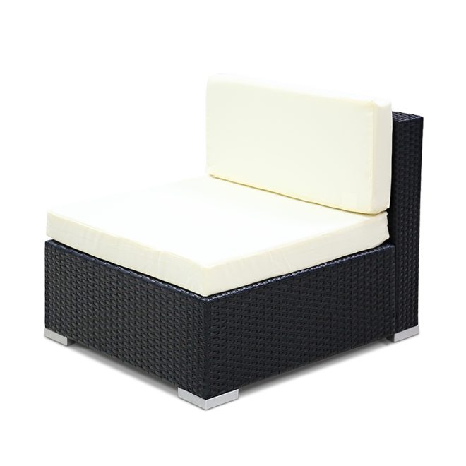 Gardeon Outdoor Furniture Sofa Set Wicker Rattan Garden Lounge Chair Setting – 2 x Single Sofa