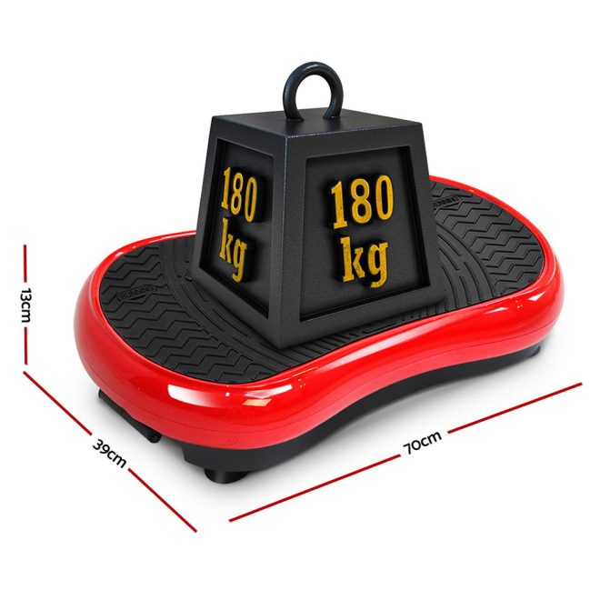 Everfit Vibration Machine Plate Platform Body Shaper Home Gym Fitness – Red