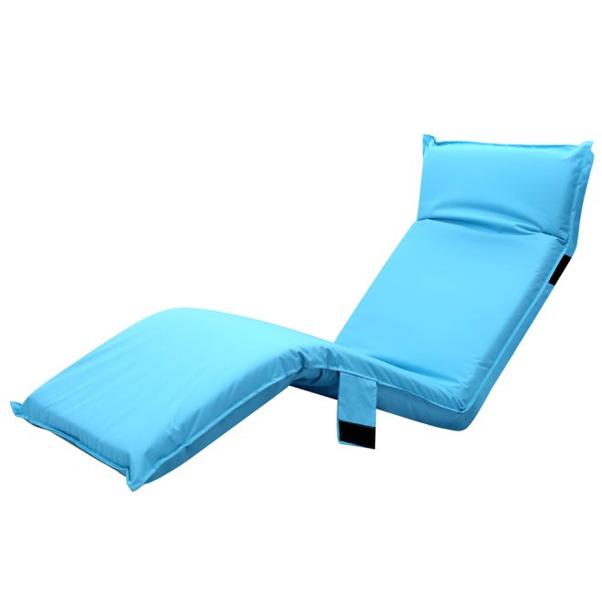 Adjustable Beach Sun Pool Lounger – Blue