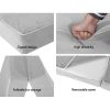 Giselle Bedding Folding Foam Mattress Portable Bed Mat Velvet – SINGLE, Light Grey