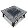 Fire Pit BBQ Grill Ice Bucket 4-In-1 Table