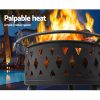 Fire Pit BBQ Grill Smoker Portable Outdoor Fireplace Patio Heater Pits – 82X82X60 cm